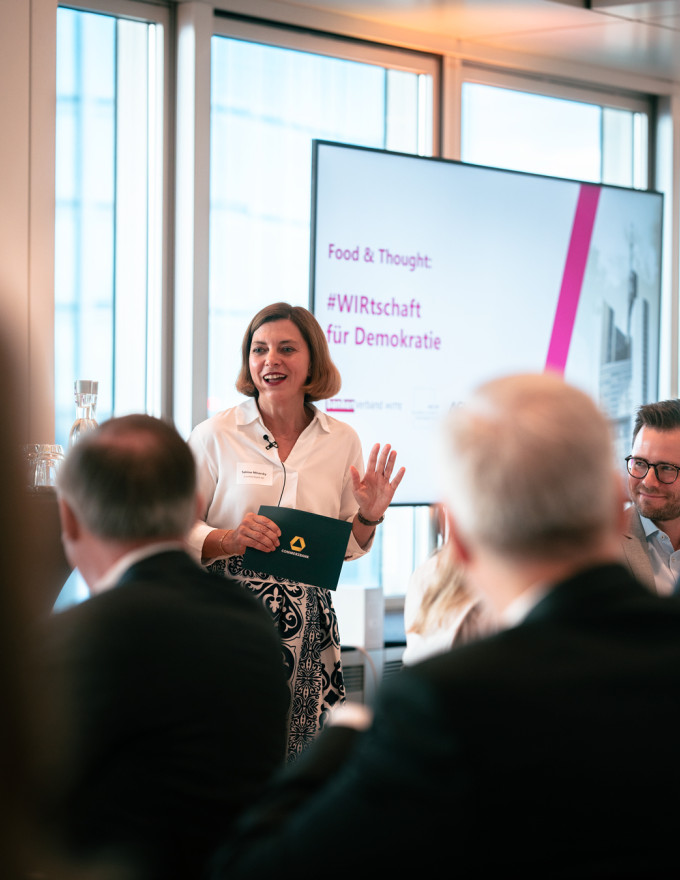 Sabine Mlnarsky bei BC4D Dinnner